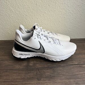 NEW Nike React Infinity Pro Golf Shoes White Black Mens Size 8 CT6620-102